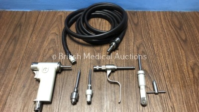 3M Mini-Driver K100 Handpiece with 1 x Hose and 5 x Attachments Including 1 x Wire Inserter, 1 x Chuck Jacobs, 1 x Chuck Key, 1 x Chuck A/0 and 1 x Sa