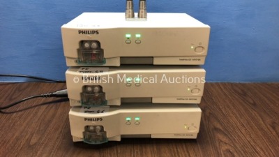 3 x Philips IntelliVue G5 - M1019A Anaesthetic Gas Modules with Water Traps *Mfd 2010* (All Power Up)