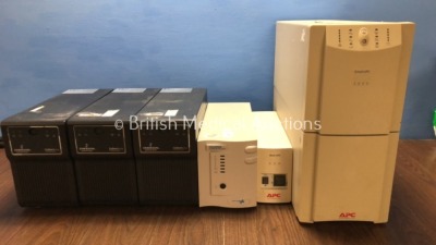 Job Lot Including 3 x Liebert Emerson Network Systems, 1 x APC Back-UPS 500, 1 x Desk Power Chloride Protection Unit and 1 x APC Smart UPS 3000