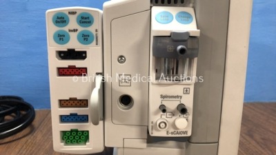 GE Carescape B450 Patient Monitor *Mfd 2016-09* with 1 x GE E-sCAiOVE-00 Module *Mfd 2018-06* with Water Trap, 1 x GE E-PSMP-01 Module *2015-09* Inclu - 3