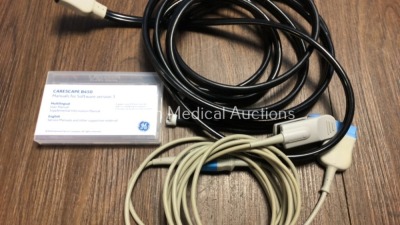 GE Carescape B450 Patient Monitor *Mfd 2016-09* with 1 x GE E-sCAiOVE-00 Module *Mfd 2018-06* with Water Trap, 1 x GE E-PSMP-01 Module *2015-09* Inclu - 6