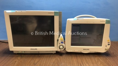 1 x Philips IntelliVue MP70 Anesthesia Touch Screen Patient Monitor Software Version G.01.72 *Mfd 2009-07*(Powers Up with Damage to Casing - See Photo