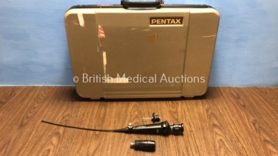 Pentax FNL-10RBS Laryngoscope with Pentax BS-LL1 Light Source in Case - Engineer's Report : Optical System - Multiple Broken Fibers, Angulation - Badl