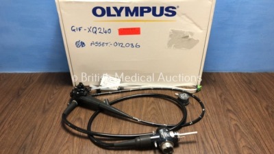 Olympus GIF-XG240 Video Gastroscope with Waterproof Cap - Engineer's Report : Optical System - No Fault Found, Angulation - Requires Adjustment, Inser