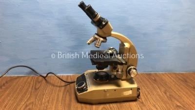 Vickers Instruments Binocular Microscope with 3 x Optics - See Photo (Powers Up)