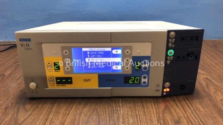 ERBE VIO 200 S Electrosurgical Unit V2.2.2 (Powers Up) *11311856*