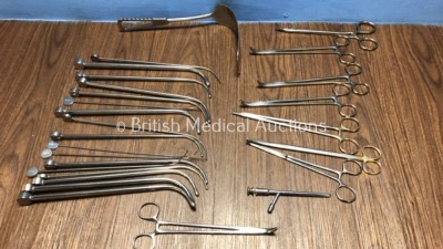 Job Lot of Gall Bladder Surgical Instruments in Tray