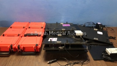 Mixed Lot Including 6 x Medicine Boxes, 11 x Stowage Mangar Airflo Boards and 11 x Mangar CA0432A Replacement Valves