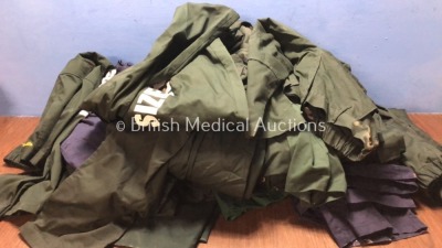 Job Lot of Navy and Green Ambulance Trousers