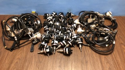 Job Lot of Entonox Hoses (Black) and Oxylitre Valves