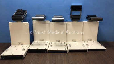 5 x Med Tec Ref 82300080 Lifepak 15 Mounting Bracket Systems *S/N 2018260117 / 2018260101 / 2018260230 / 2018260211 / 2018260115*