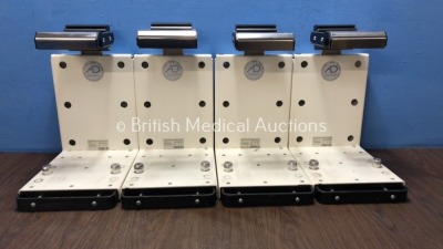 4 x Med Tec Ref 82300078 Lifepak 15 Mounting Bracket Systems *S/N 2016240134 / 2016240180 / 2016240122 / 2016240004*