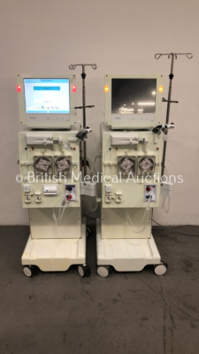 2 x B.Braun Dialog + Dialysis Machines Software Version 8.28 Running Hours 41122 (1 x Power Up,1 x Powers Up with Blank Screen) * SN 28987 / 91721 *