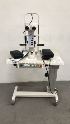 Litechnica Selector Slit Lamp / YAG Laser on Motorized Table (Unable to Power Due to No Key)