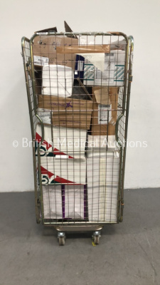 Cage of Mixed Consumables Including Baxter Floseal Hemostatic Matrix, Medline Vertical Isolation Drape and Smith and Nephew Clear Trac Flexible Cannul