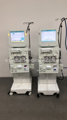 2 x B-Braun Dialog+ Dialysis Machines Software Version 8.28 *Running Hours 37021* and Hoses (Both Power Up)