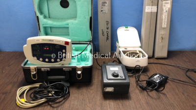 Mixed Lot Including 1 x Welch Allyn Ref 53N00 Patient Monitor with 1 x BP Cuff , 1 x AC Power Supply in Carry Case (Powers Up) 1 x Philips Respironics