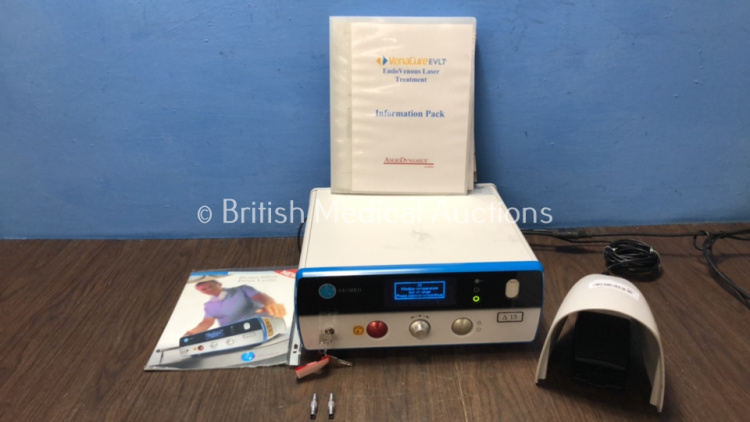 Diomed Delta 15 Laser Unit with 1 x Footswitch, 1 x Operation Manual, 2 x Keys and 2 x Probe Connectors (Powers Up) *FS0073672 / 003870*