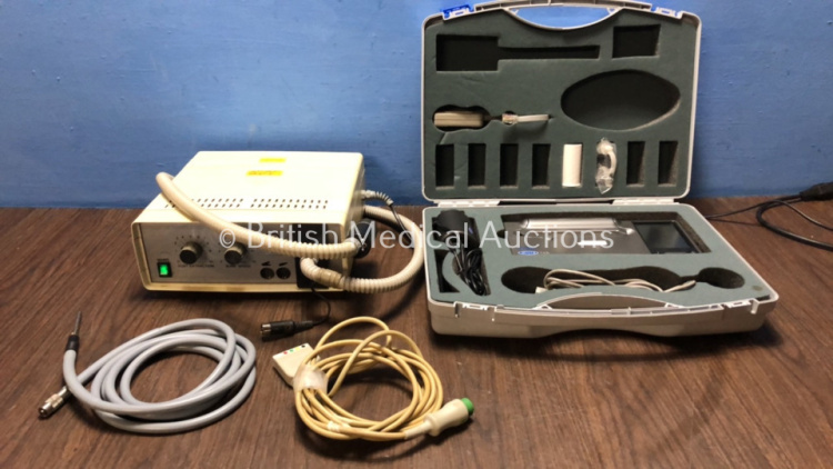 Mixed Lot Including 1 x Berchtold S30 Dust Extraction Drill (Powers Up) 1 x 157/15607 Light Source Cable, 1 x ECG Trunk Cable and 1 x Viasys Microlab