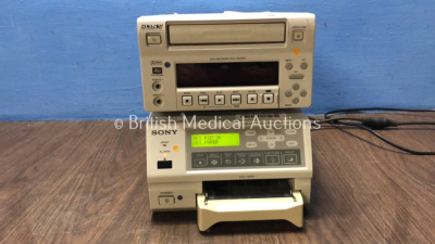 1 x Sony DVO-1000MD DVD Recorder and 1 x Sony UP-21MD Color Video Printer (Both Power Up)