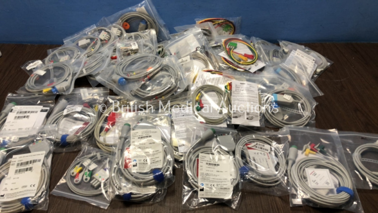 Job Lot of Mindray and Datex ECG Leads and Trunk Cables 'Unused'