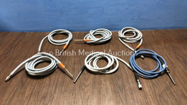 6 x Assorted Fiber Optic Light Cables