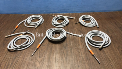 6 x Assorted Fiber Optic Light Cables