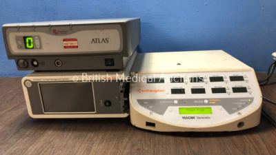 Mixed Lot Including 1 x Atlas Arthrocare Control Unit (Powers Up) 1 x Dyonics 25 Fluid Management System (Powers Up with Damaged Cassette) 1 x Smith &