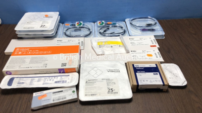 Mixed Lot Including 8 x Synergetics Ref 55.27.27 Directional Laser Probes, 3 x Depuy Ref 251001 Ideal Suture Shuttles, 1 x Nellcor Ref D-YS SpO2 Senso