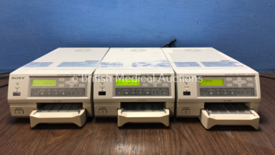 3 x Sony UP 21MD Color Video Printers (All Power Up)