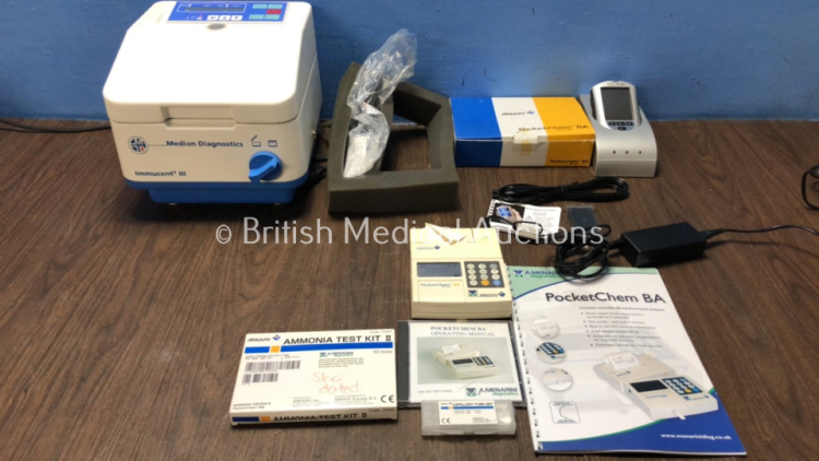 Mixed Lot Including 1 x Medion DIagnostics Innocent III Mixing Unit (Powers Up with Error) 1 x Arkray Pocketchem BA Compact Portable Blood Ammonia Ana