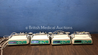 4 x B.Braun Infusomat Space Infusion Pumps with 4 x AC Power Supplies (All Power Up) *61322 / 61004 / 61313 / 71842*