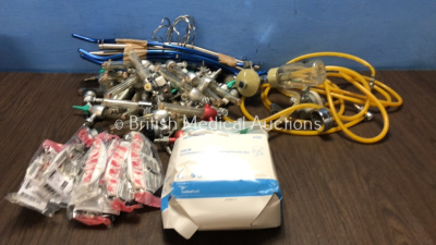 Mixed Lot Including 02 Valves, Hoses, Surgical Masks and Hoses