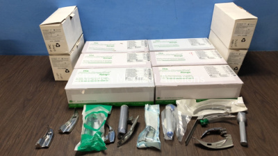 Mixed Lot Including Laryngoscope Blades and Handles and Pro Breathe Endotracheal Tubes