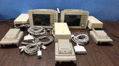 Job Lot Including 2 x Drager Infinity Gamma XL Patient Monitors Including MultiMed and IBP Options with 3 x AC Power Supplies, 3 x Drager Dock Station