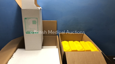 Mixed Lot Including 160 x Medline Ref ES15212CE Drapes *Exp 04 / 2025* 30 x Clinical Waste Sharpsguard Boxes