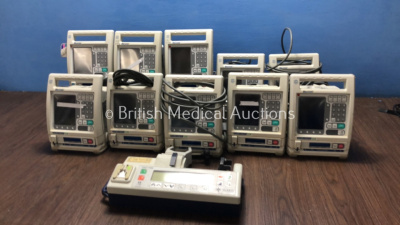 Job Lot of 10 x Baxter Colleague CXE Infusion Pumps and 1 x Alaris IVAC P7000 Syringe Pump