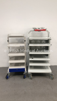 1 x Stryker Stack Trolley and 1 x Storz Trolley