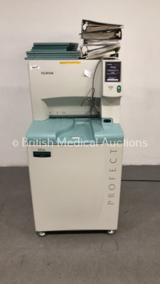 Fujifilm FCR Profect One CR-IR 368 CR Reader Version 4.1 with 8 x Cassettes (Powers Up) *S/N FS0146055*