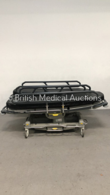 2 x Anetic Aid Hydraulic Patient Trolleys with Mattresses (Hydraulics Tested Working)