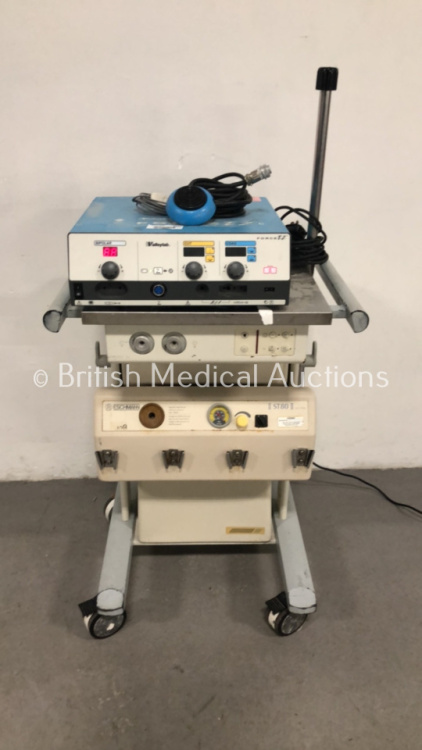 Valleylab Force EZc EZ-8C Electrosurgical / Diathermy Unit with Footswitch on Eschmann ST80 Suction Trolley (Powers Up with Alarm - See Pictures) *S/N