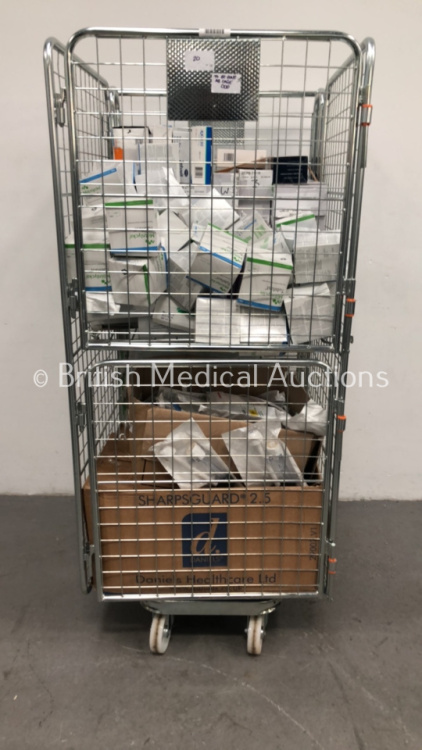 Mixed Cage of Consumables Including Smith and Nephew Melolite, Aquagel Surgical Cover Dressings and Molnlycke Tubifast (Cage Not Included - Out of Dat