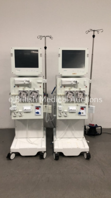 2 x B-Braun Dialog + Dialysis Machines (Both Draw Power with Alarms) *S/N 92340 / 92348*