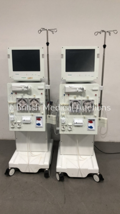 2 x B-Braun Dialog + Dialysis Machines - Software Version 8.28 *Running Hours 30856* (1 x Powers Up) *S/N 29347 / 23952*