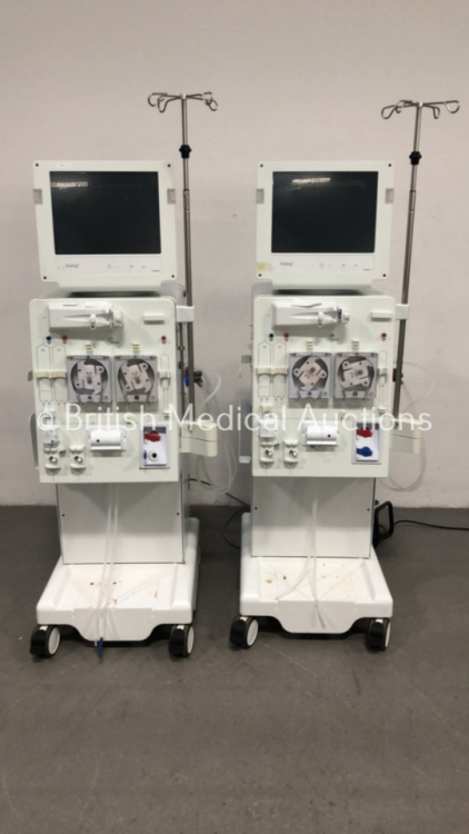 2 x B-Braun Dialog + Dialysis Machines - Software Version *Running Hours* (Both Draw Power with Alarm) *S/N 92357 / 92342*