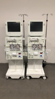 2 x B-Braun Dialog + Dialysis Machines - Software Version *Running Hours* (Both Draw Power with Alarm) *S/N 92345 / 92343*