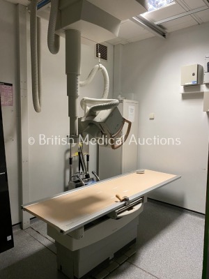 Philips Bucky Diagnost CS *Mfd - 2007* Fully Operational Prior to Professional Deinstallation and Includes: Patient Table (Minor Damage to One End), X