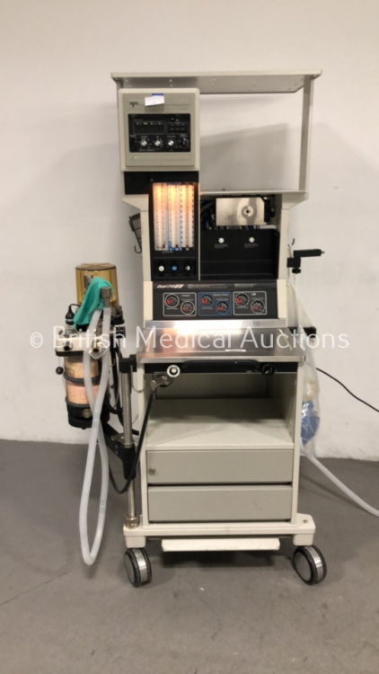 Ohmeda Excel 210 SE Anaesthesia Machine with Ohmeda 7800 Ventilator, Absorber, Bellows and Hoses (Draws Power - Blank Screen) *S/N AMAZ01976*