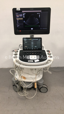 Philips Epiq 5C Flat Screen Ultrasound Scanner Ref 989605408541 *S/N USN13C0460* **Mfd 2013** SVC HW A.0 Software Version 3.03 with 4 x Transducers /