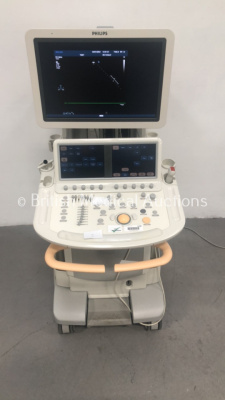 Philips iE33 Flat Screen Ultrasound Scanner Software Version 6.0.0.845 Rev G.0 with 2 x Transducers/Probes (1 x S5-1 and 1 x Pencil Probe) and 1 x 3-L